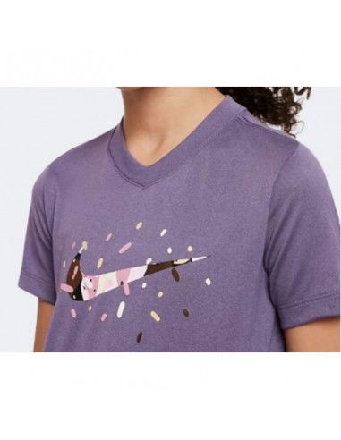 Nike Dri-Fit Παιδικό T-shirt Λιλά DV0559-553