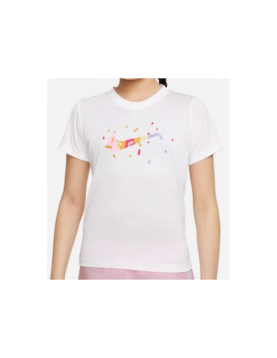 Nike Dri-Fit Παιδικό T-shirt Λευκό DV0559-100