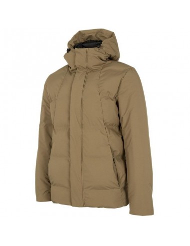 4F Ανδρικό Χειμωνιάτικο Μπουφάν Puffer Μπεζ H4Z22-KUMP007-74S