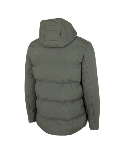 4F Ανδρικό Χειμωνιάτικο Μπουφάν Puffer Χακί H4Z22-KUMP007-44S