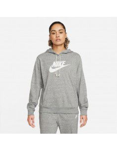 Nike Sportswear Gym Vintage Γυναικείο Φούτερ με Κουκούλα Γκρι DM6388-063