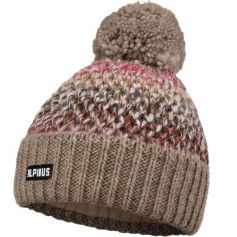 Alpinus Autiola Pom Pom Beanie Γυναικείος Fleece Σκούφος Πλεκτός σε Μπεζ χρώμα ST18332