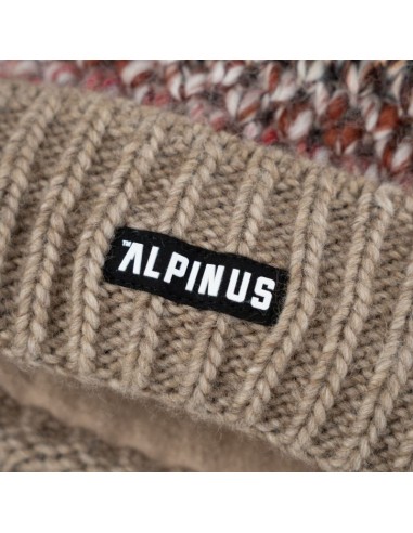 Alpinus Autiola Pom Pom Beanie Γυναικείος Fleece Σκούφος Πλεκτός σε Μπεζ χρώμα ST18332