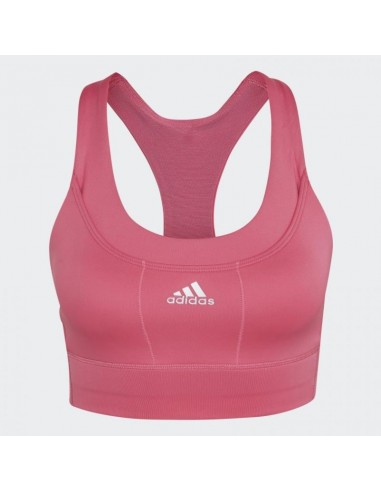 Adidas Running Medium-Support Pocket Γυναικείο Αθλητικό Μπουστάκι Ροζ με Αφαιρούμενη Ενίσχυση HL6133