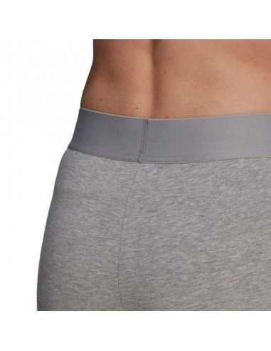 Adidas 3 Stripes Γυναικείο Μακρύ Κολάν Γκρι GV6017