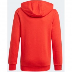 Adidas Παιδικό Φούτερ με Κουκούλα και Τσέπες Κόκκινο Essentials GN4037