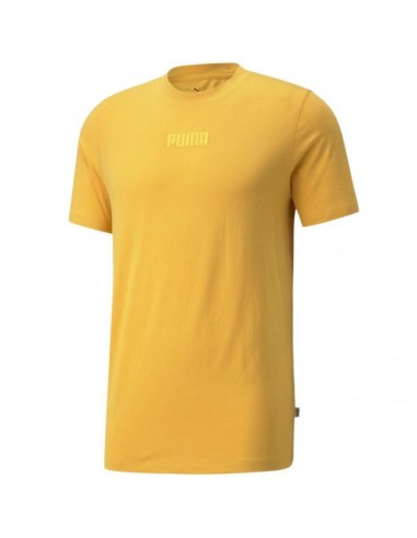 Puma Ανδρικό T-shirt Κίτρινο με Λογότυπο 589345-37