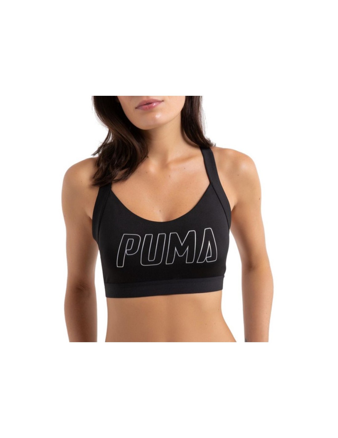 Puma Training Pwr Shape Forever Logo Women's Bra Top Black