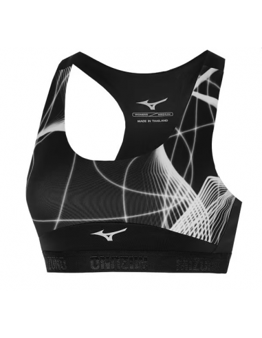 Mizuno Alpha Graphic Γυναικείο Αθλητικό Μπουστάκι Μαύρο J2GA270009
