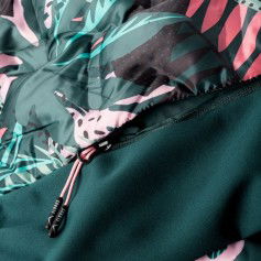 Elbrus Αδιάβροχο Παιδικό Αθλητικό Μπουφάν Κοντό Αντιανεμικό με Κουκούλα Πράσινο Emini 92800396537