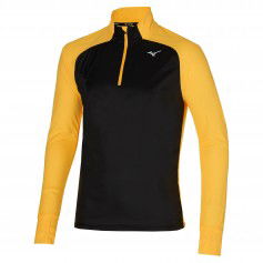 Mizuno Hybrid J2GC152509 Ανδρικό Αθλητικό T-shirt Κοντομάνικο με Φερμουάρ Μαύρο J2GC152509