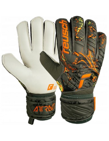 Reusch Attrakt Solid 5370016-5556 Γάντια Τερματοφύλακα Ενηλίκων Πράσινα