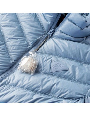 Iguana Blanca Κοντό Γυναικείο Puffer Μπουφάν για Χειμώνα Γαλάζιο 92800395864