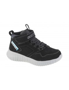 Skechers Elite Flex-Hydrox Παιδικά Μποτάκια με Σκρατς & Κορδόνια Μαύρα 97895L-BLK