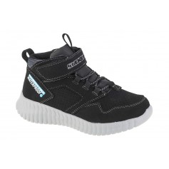 Skechers Elite Flex-Hydrox Παιδικά Μποτάκια με Σκρατς & Κορδόνια Μαύρα 97895L-BLK