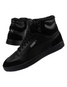 Puma Shuffle Mid Fur Μποτάκια Μαύρα 387609-01