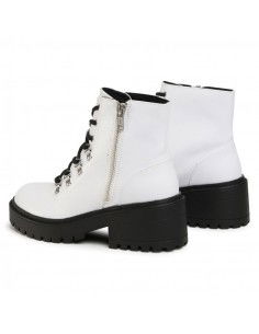 Skechers Weekend Best Δερμάτινα Γυναικεία Αρβυλάκια με Τακούνι Λευκά 49058-WHT 2