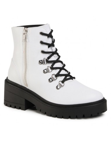 Skechers Weekend Best Δερμάτινα Γυναικεία Αρβυλάκια με Τακούνι Λευκά 49058-WHT