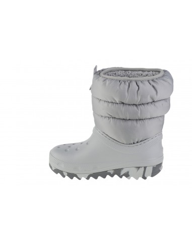 Crocs Classic Neo Puff Παιδικά Μποτάκια Χιονιού Γκρι 207684-007