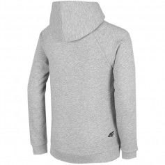 4F Παιδικό Φούτερ με Κουκούλα και Τσέπες Γκρι HJZ22-JBLM002-25M