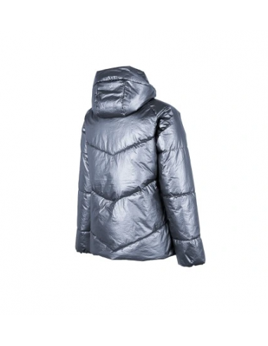 4F Κοντό Γυναικείο Puffer Μπουφάν για Χειμώνα Γκρι H4Z22-KUDP010-32S