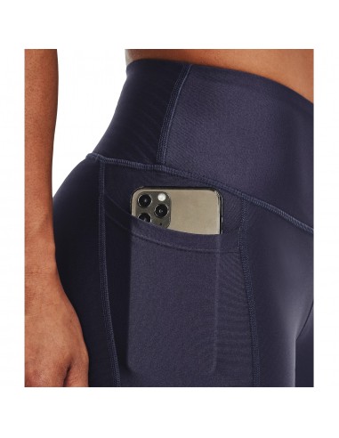 Under Armour Training Γυναικείο Μακρύ Κολάν Γυαλιστερό & Ψηλόμεσο Μωβ 1365336-558