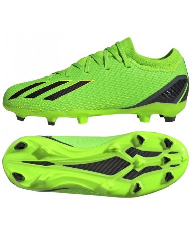 Adidas Παιδικά Ποδοσφαιρικά Παπούτσια X Speedportal 3 με Τάπες Solar Green / Core Black / Solar Yellow GW8460