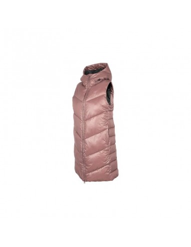 4F Κοντό Γυναικείο Αμάνικο Puffer Μπουφάν για Χειμώνα Χακί H4Z22-KUDP006-43S