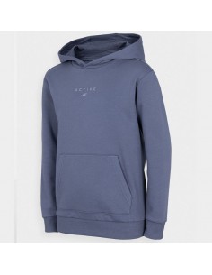 4F Παιδικό Φούτερ με Κουκούλα και Τσέπες Μπλε HJZ22-JBLD003-32S