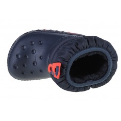 Crocs Παιδικές Γαλότσες με Εσωτερική Επένδυση Puff Μπλε 207683-410