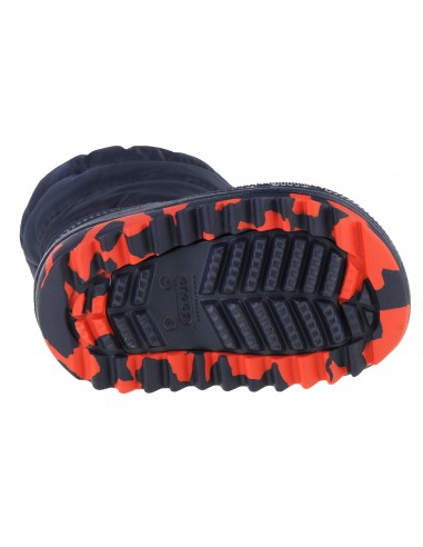 Crocs Παιδικές Γαλότσες με Εσωτερική Επένδυση Puff Μπλε 207683-410