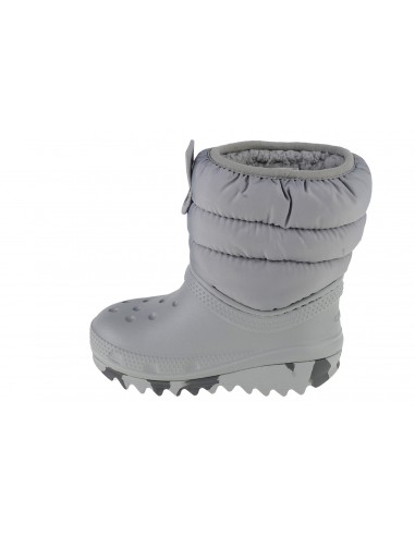 Crocs Classic Neo Puff Παιδικά Μποτάκια Χιονιού Γκρι 207683-007