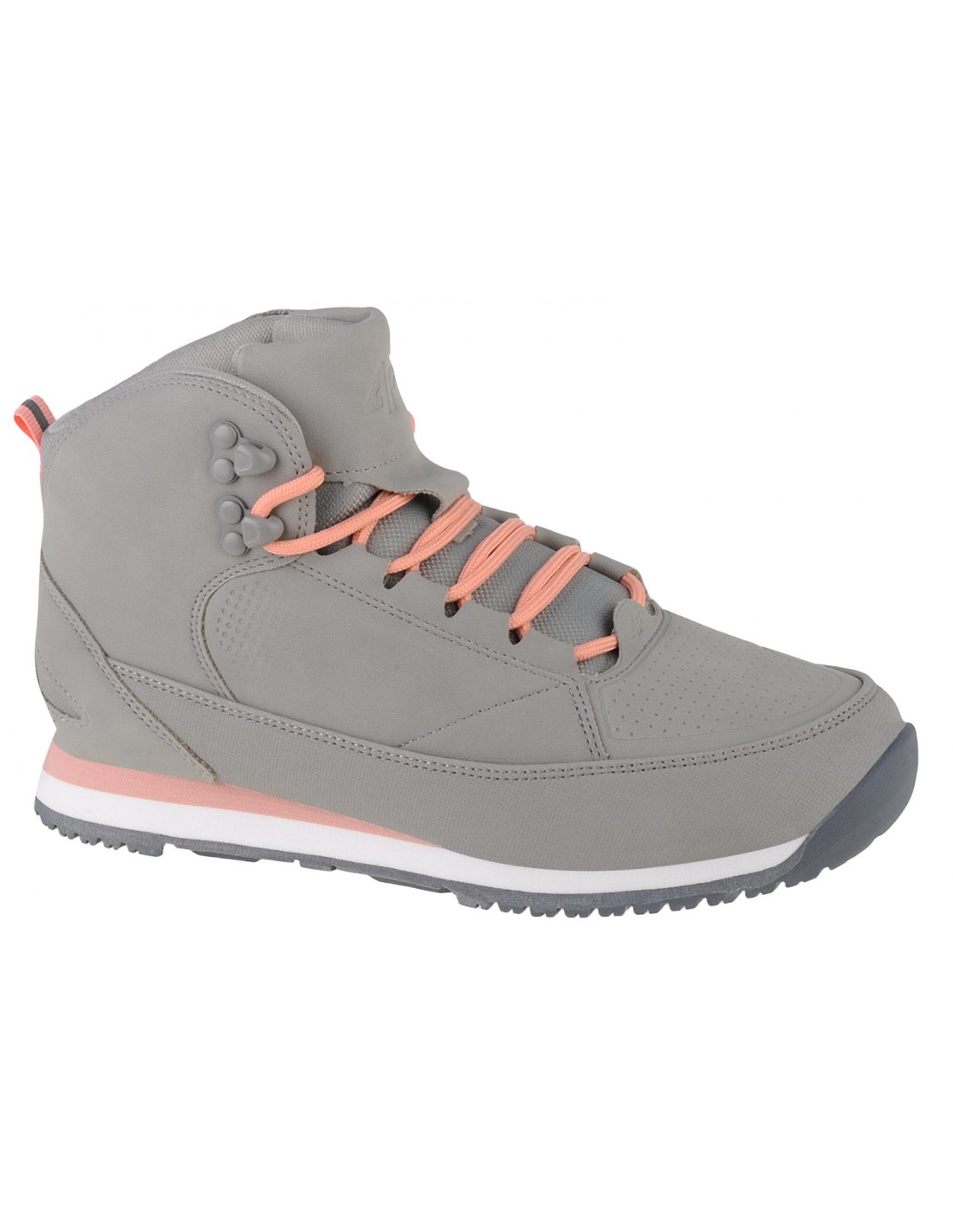 4f 4F Παιδικά Μποτάκια με Κορδόνια Γκρι 4FJAW22FWINF004-27S