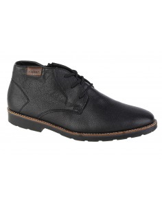 Rieker Δερμάτινα Μαύρα Ανδρικά Μποτάκια 15311-00