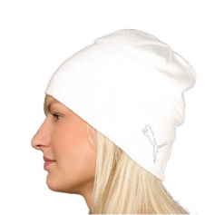 Puma Pom Pom Beanie Ανδρικός Σκούφος με Rib Πλέξη σε Ροζ χρώμα 23436-02