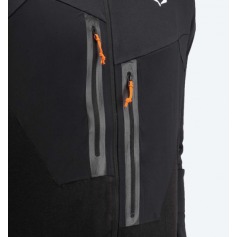 Salewa Ortles Merino Ανδρική Ζακέτα με Φερμουάρ Μαύρη 28178-0910