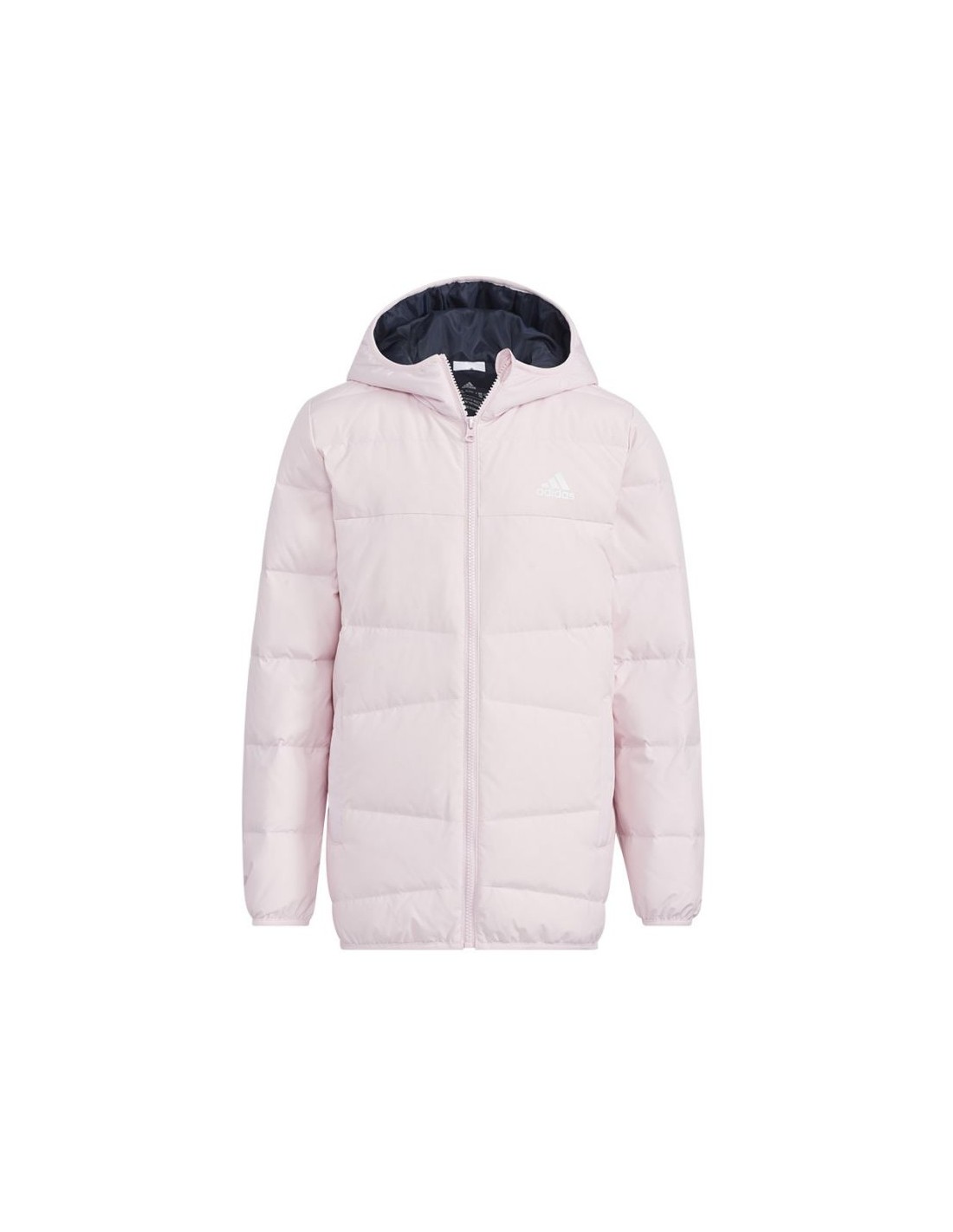 Adidas Παιδικό Αθλητικό Μπουφάν Κοντό με Κουκούλα Ροζ Frosty HM5237