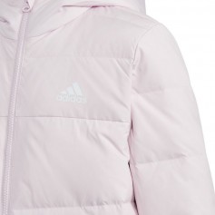 Adidas Παιδικό Αθλητικό Μπουφάν Κοντό με Κουκούλα Ροζ Frosty HM5237