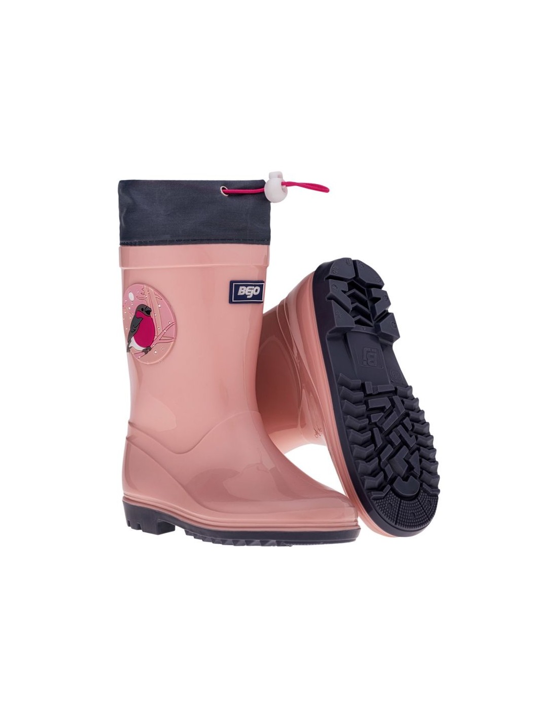Bejo Παιδικές Γαλότσες Wellies Kai Jr Ροζ 92800432344