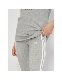 Adidas Παιδικό Κολάν Αθλητικό Μακρύ Γκρι 3 Stripes HC0092