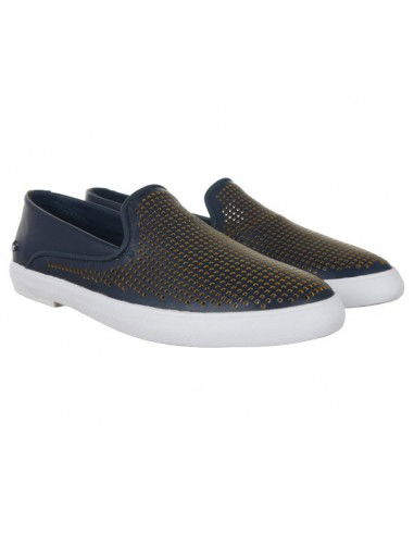 Lacoste Δερμάτινα Γυναικεία Slip-On Navy Μπλε 7-31CAW01272M3