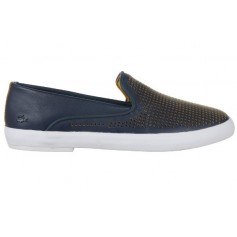 Lacoste Δερμάτινα Γυναικεία Slip-On Navy Μπλε 7-31CAW01272M3
