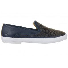 Lacoste Δερμάτινα Γυναικεία Slip-On Navy Μπλε 7-31CAW01272M3