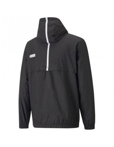 Puma Ess+Tape Αθλητικό Ανδρικό Μπουφάν Αδιάβροχο και Αντιανεμικό Μαύρο 847477-01