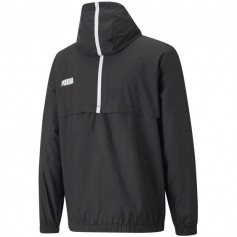 Puma Ess+Tape Αθλητικό Ανδρικό Μπουφάν Αδιάβροχο και Αντιανεμικό Μαύρο 847477-01