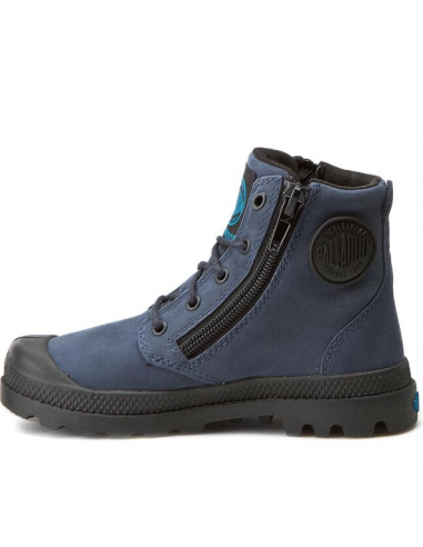 Palladium Pampa Δερμάτινα Παιδικά Μποτάκια με Φερμουάρ Μπεζ 52744-206