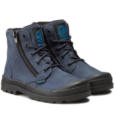 Palladium Pampa Δερμάτινα Παιδικά Μποτάκια με Φερμουάρ Μπεζ 52744-206