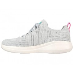 Skechers Go Run Fast 128186-LGPR Γυναικεία Αθλητικά Παπούτσια Running Γκρι