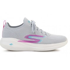 Skechers Go Run Fast 128186-LGPR Γυναικεία Αθλητικά Παπούτσια Running Γκρι