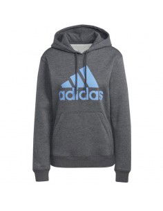 Adidas Ανδρικό Φούτερ με Κουκούλα Γκρι IC9845